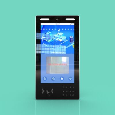 Buy IP65 8 Inch Face Scan Body Temperature Detector Two-Inch Two-Dimensional Code Swipe Card Column online manufacture