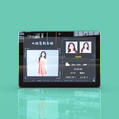 Android IP65 Waterproof Biometric Face Recognition Machine 245mm*140mm*26.7mm