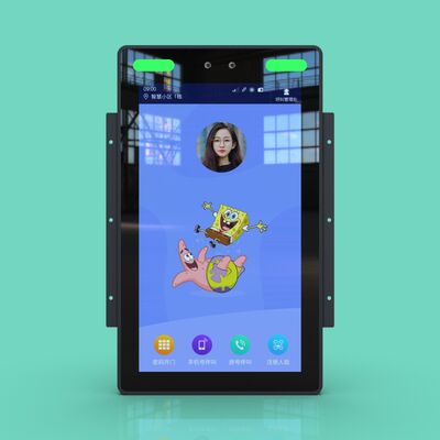 Voice Broadcast Gate Face Recognition Attendance Machine 7 Inch Column Type