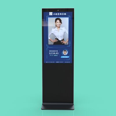 43 inch Floor Standing Face Recognition Attendance Kiosk with Touch Screen